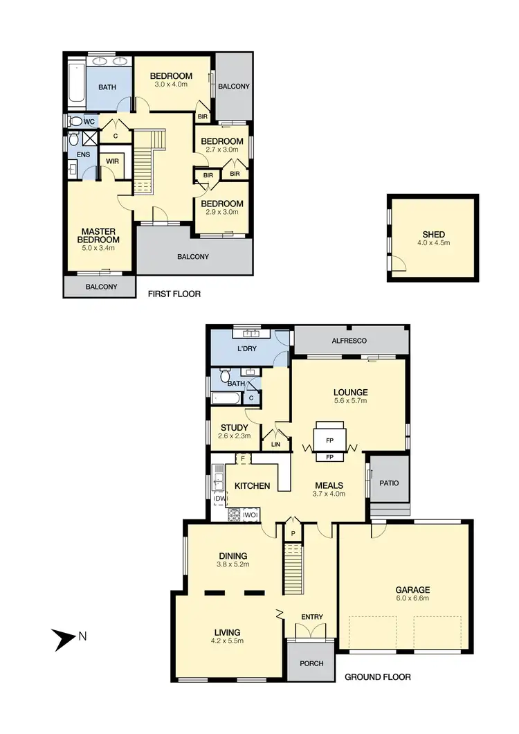 Floorplan of Homely house listing, 3 Landau Place, Avondale Heights VIC 3034