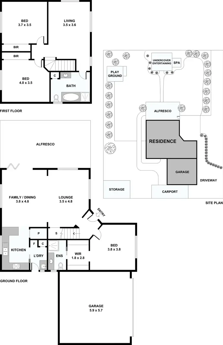 Floorplan of Homely house listing, 143 Clarendon Drive, Somerville VIC 3912