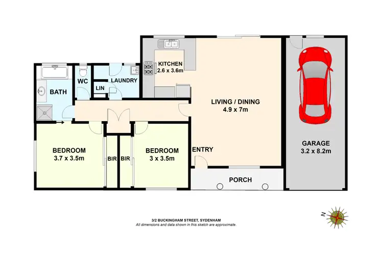 Floorplan of Homely unit listing, 3/2 Buckingham Street, Sydenham VIC 3037