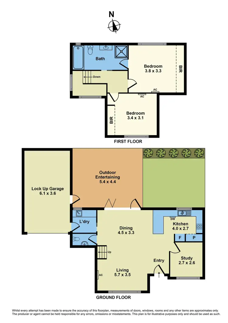 Floorplan of Homely townhouse listing, 2/9 Hutchinson Street, Albion VIC 3020