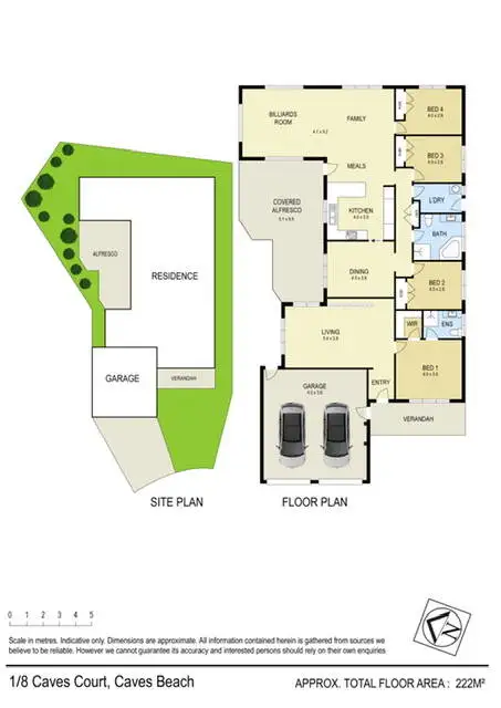 Floorplan of Homely house listing, 1/8 Caves Court, Caves Beach NSW 2281