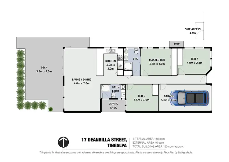 Floorplan of Homely house listing, 17 Deanbilla Street, Tingalpa QLD 4173