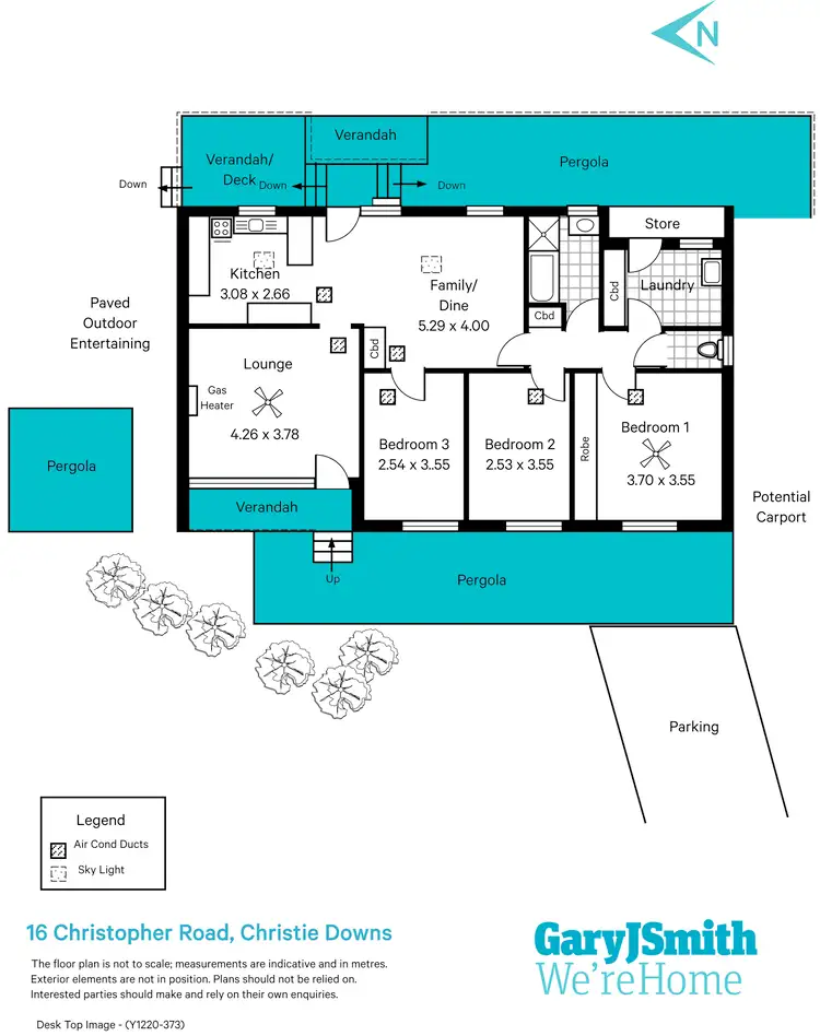 Floorplan of Homely house listing, 16 Christopher Road, Christie Downs SA 5164
