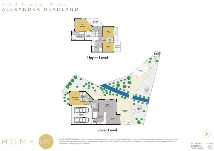 Floorplan of Homely unit listing, 7/2-4 Tranquil Place, Alexandra Headland QLD 4572