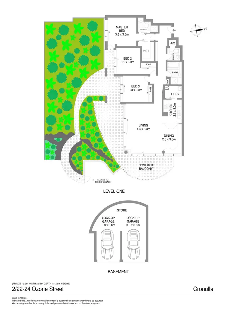 Floorplan of Homely apartment listing, 2/22-24 Ozone Street, Cronulla NSW 2230
