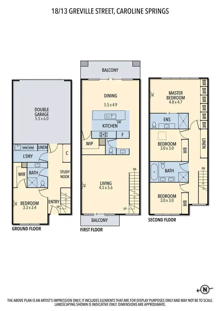 Floorplan of Homely unit listing, 18/13 Greville Street, Caroline Springs VIC 3023