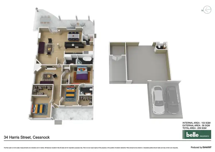 Floorplan of Homely house listing, 34 Harris Street, Cessnock NSW 2325