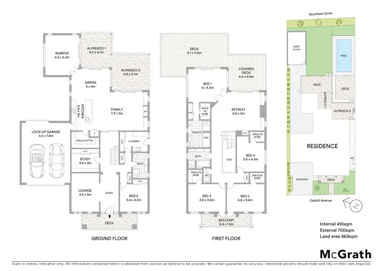 Floorplan of Homely house listing, 5 Oakhill Avenue, Highton VIC 3216