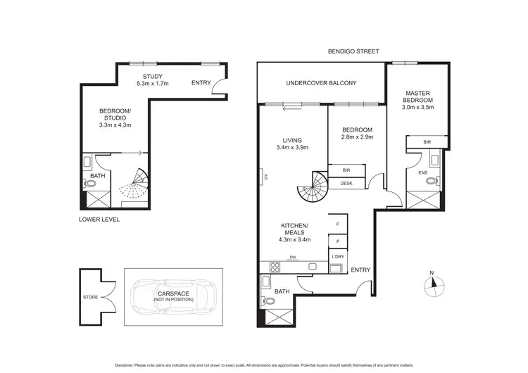Floorplan of Homely apartment listing, G01/85 Leveson Street, North Melbourne VIC 3051