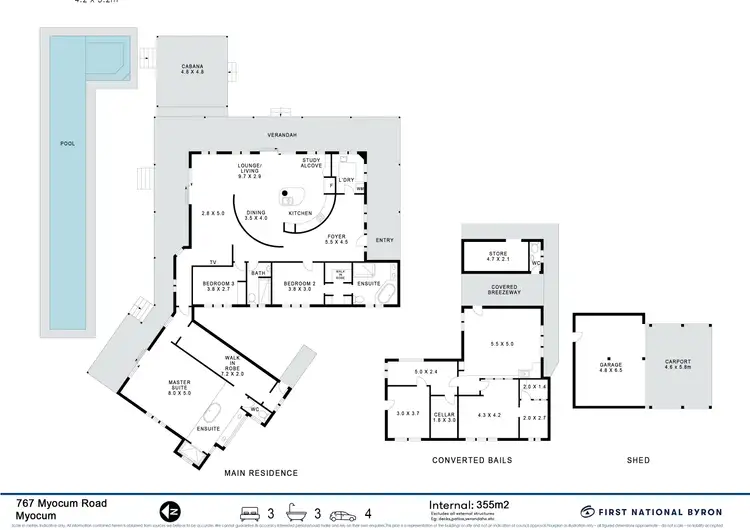 Floorplan of Homely house listing, 767 Myocum Road, Myocum NSW 2481
