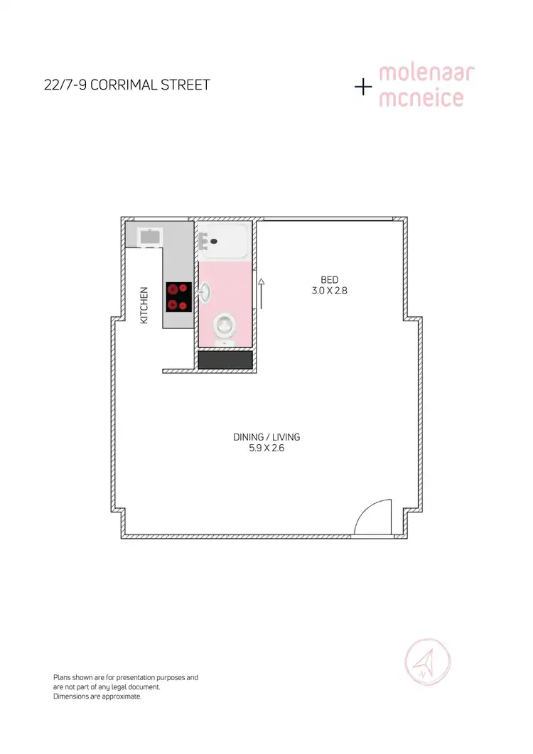 Floorplan of Homely apartment listing, 22/7 Corrimal Street, Wollongong NSW 2500