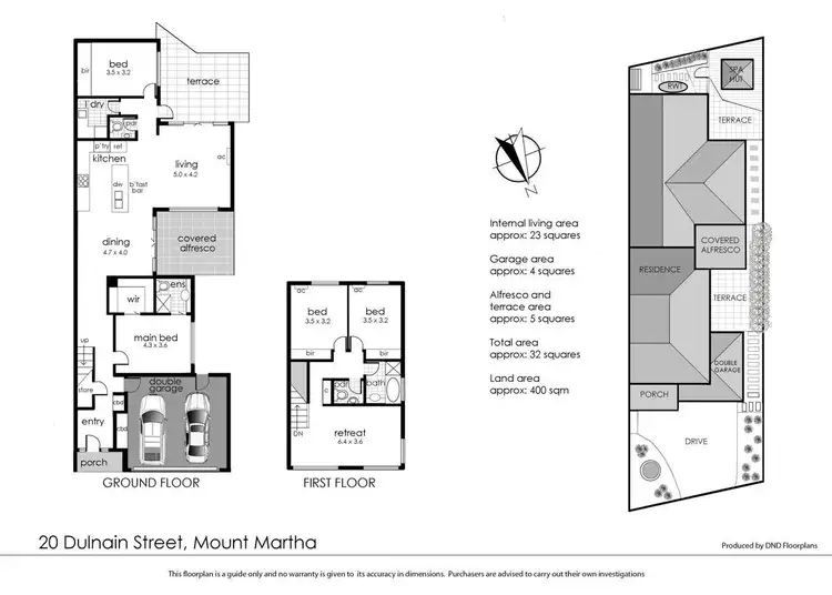 Floorplan of Homely townhouse listing, 20 Dulnain Street, Mount Martha VIC 3934