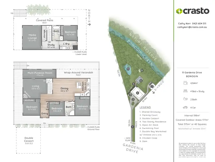Floorplan of Homely house listing, 11 Gardenia Drive, Bonogin QLD 4213