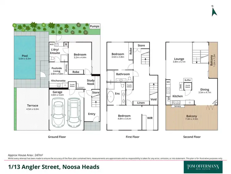Floorplan of Homely unit listing, 1/13 Angler Street, Noosa Heads QLD 4567