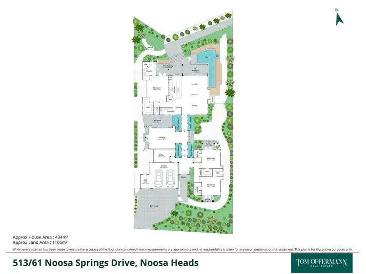 Floorplan of Homely house listing, 513/61 Noosa Springs Drive, Noosa Heads QLD 4567