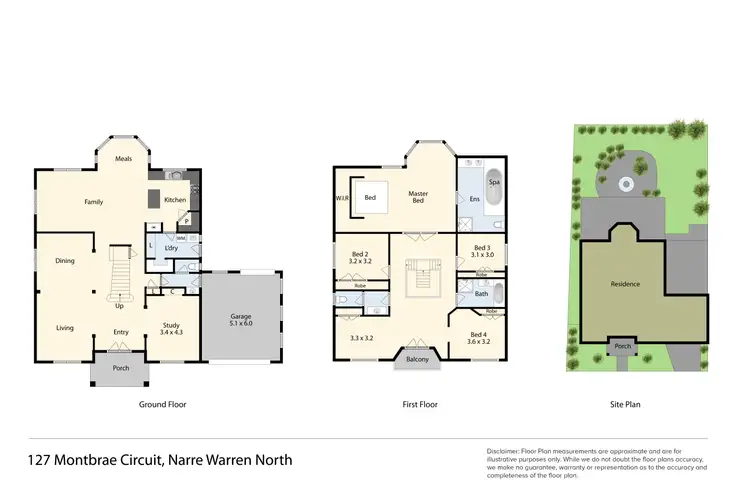 Floorplan of Homely house listing, 127 Montbrae Circuit, Narre Warren North VIC 3804