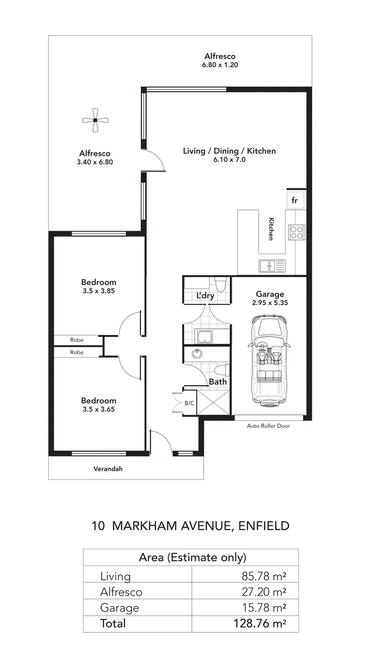 Floorplan of Homely house listing, 10/17-21 Markham Avenue, Enfield SA 5085