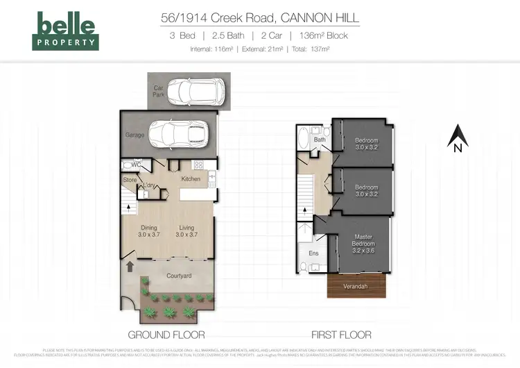 Floorplan of Homely townhouse listing, 56/1914 Creek Road, Cannon Hill QLD 4170