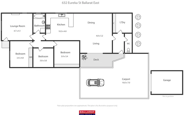Floorplan of Homely house listing, 632 Eureka Street, Ballarat East VIC 3350