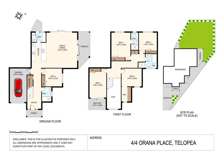 Floorplan of Homely semi-detached listing, 4C Orana Place, Telopea NSW 2117