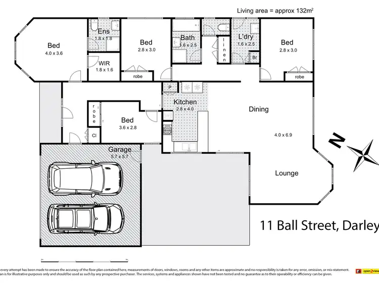 Floorplan of Homely house listing, 11 Ball Street, Darley VIC 3340