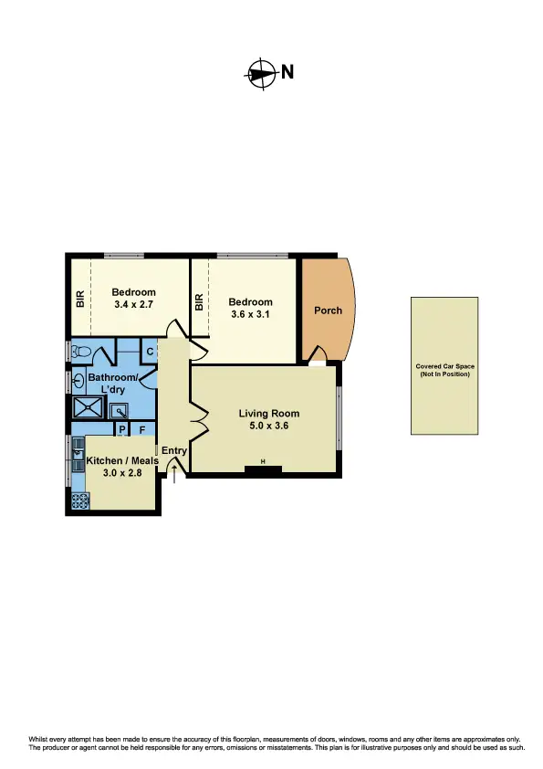 Floorplan of Homely apartment listing, 4/256 Gordon Street, Footscray VIC 3011