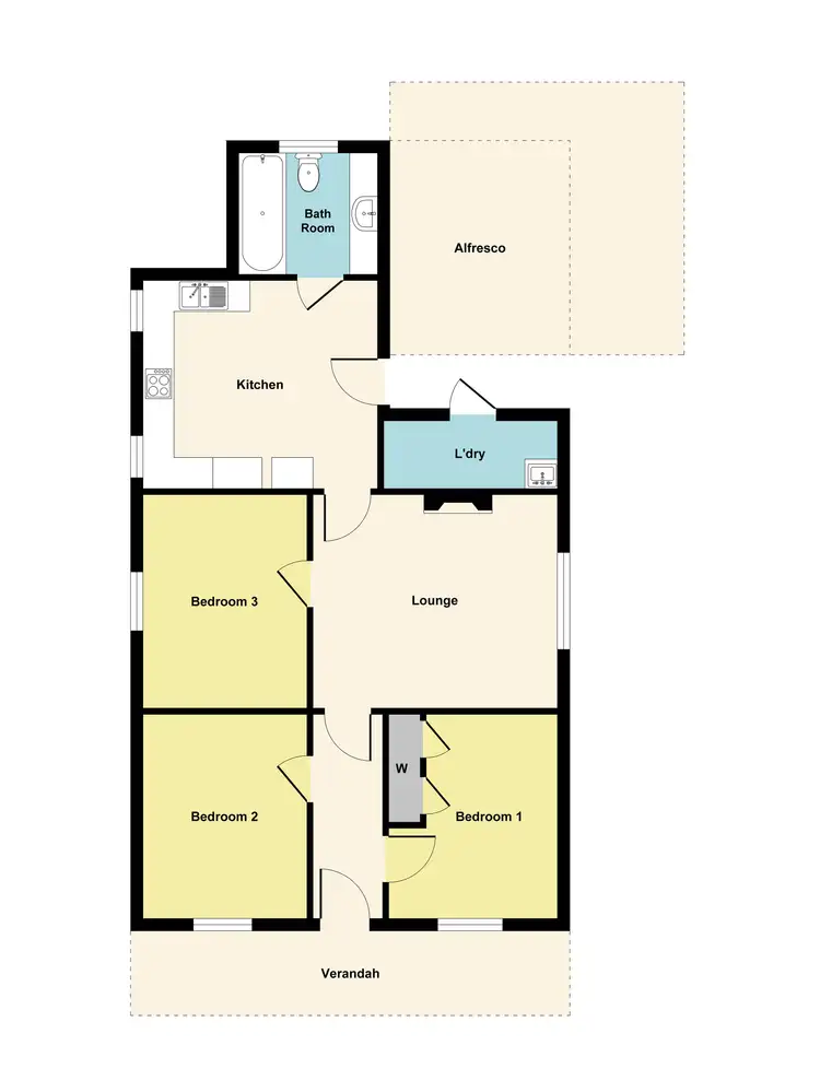 Floorplan of Homely house listing, 408 Nicholson Street, Black Hill VIC 3350