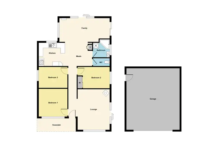 Floorplan of Homely house listing, 205 Clayton Street, Canadian VIC 3350