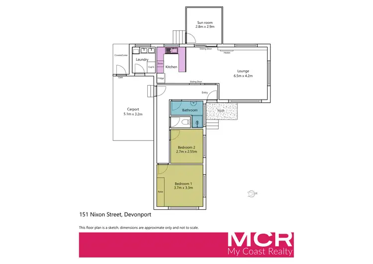 Floorplan of Homely house listing, 151 Nixon Street, Devonport TAS 7310