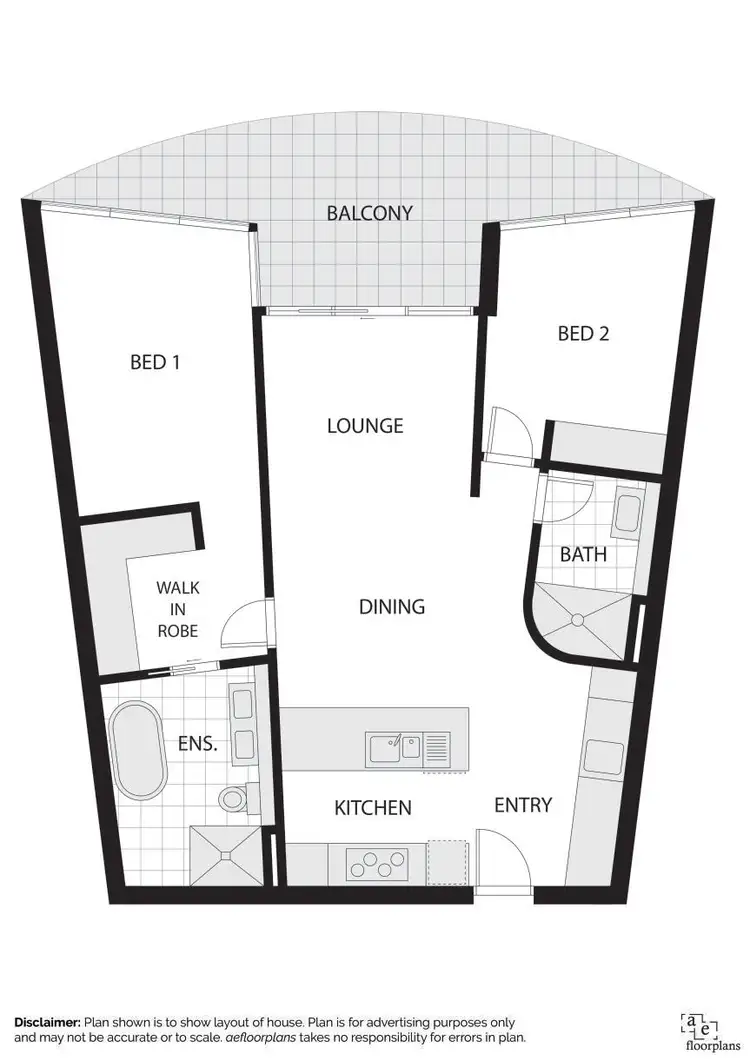 Floorplan of Homely apartment listing, 308/45 Honeysett View, Kingston ACT 2604
