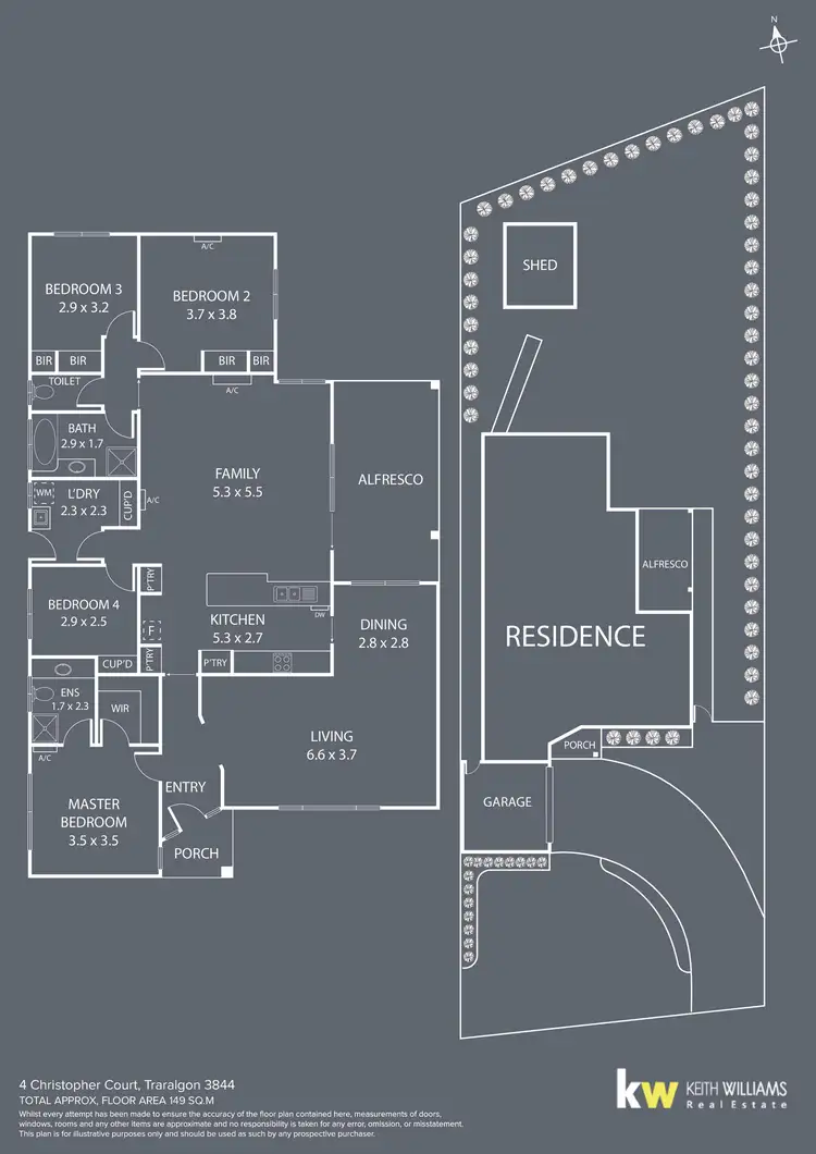Floorplan of Homely house listing, 4 Christopher Court, Traralgon VIC 3844