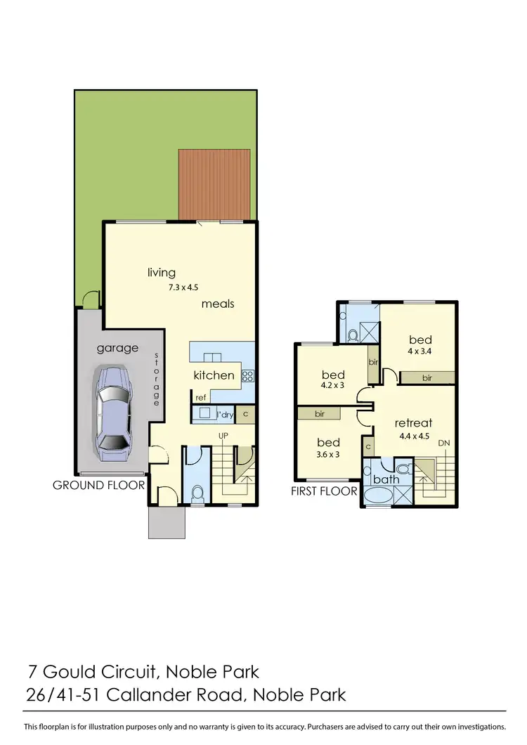 Floorplan of Homely townhouse listing, 26/41-51 Callander Road, Noble Park VIC 3174
