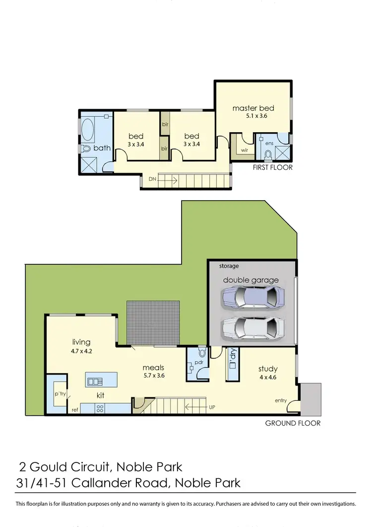 Floorplan of Homely townhouse listing, 31/41-51 Callander Road, Noble Park VIC 3174