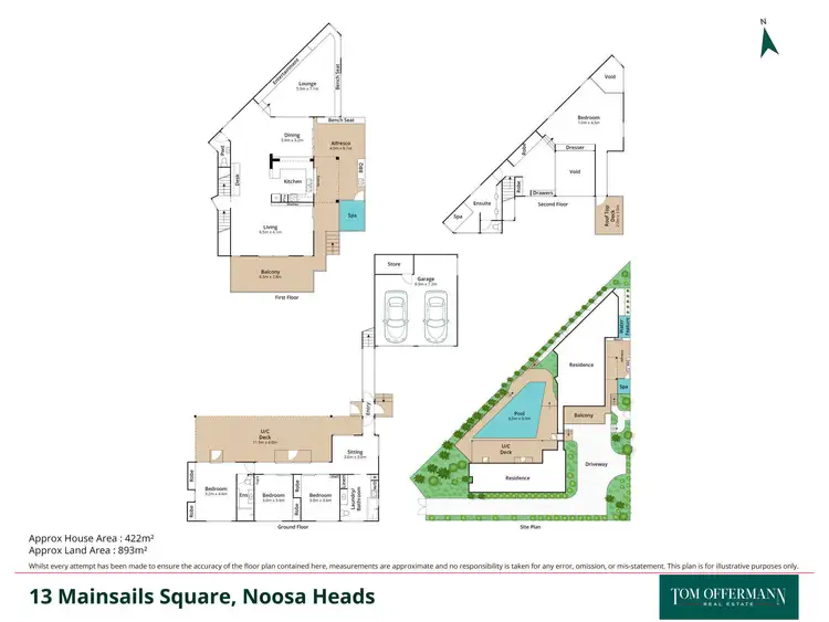 Floorplan of Homely house listing, 13 Mainsails Square, Noosa Heads QLD 4567