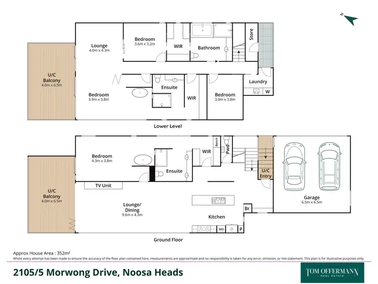 Floorplan of Homely unit listing, 2105/5 Morwong Drive, Noosa Heads QLD 4567