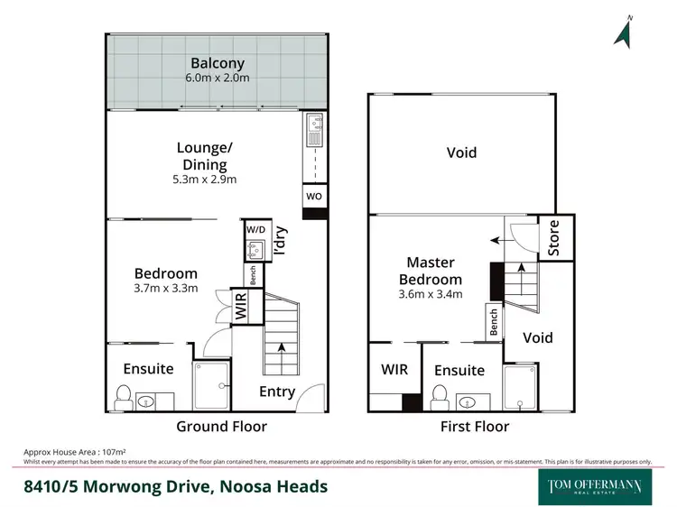 Floorplan of Homely unit listing, 8410/5 Morwong Drive, Noosa Heads QLD 4567
