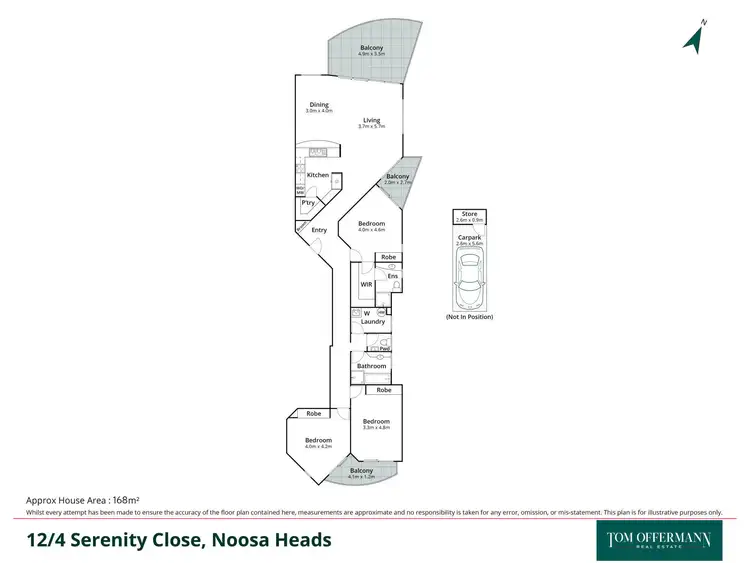 Floorplan of Homely unit listing, 12/4 Serenity Close, Noosa Heads QLD 4567