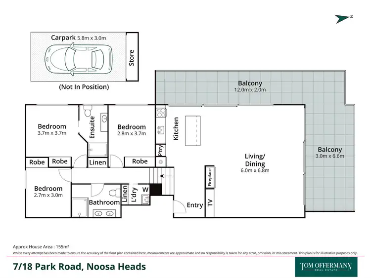 Floorplan of Homely unit listing, 7/18 Park Road, Noosa Heads QLD 4567