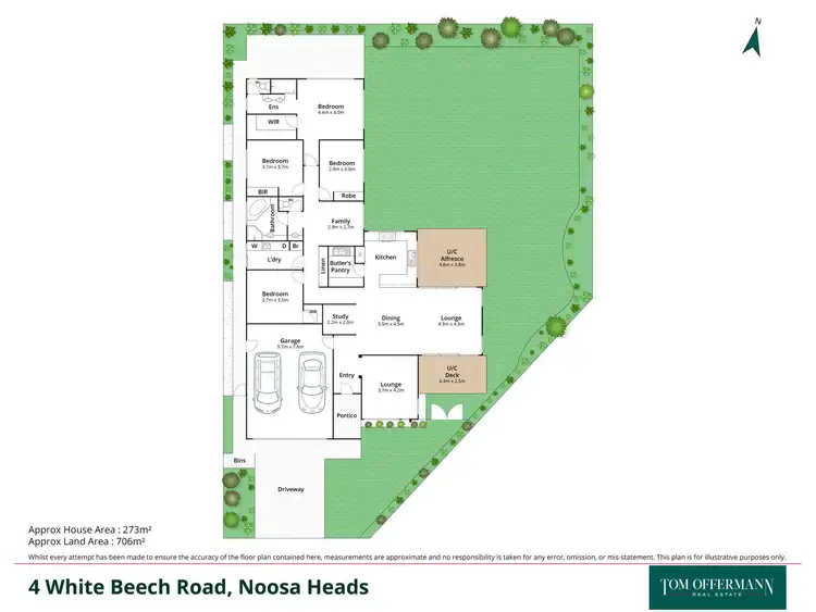 Floorplan of Homely house listing, 4 White Beech Road, Noosa Heads QLD 4567