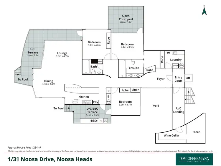 Floorplan of Homely unit listing, 1/31 Noosa Drive, Noosa Heads QLD 4567