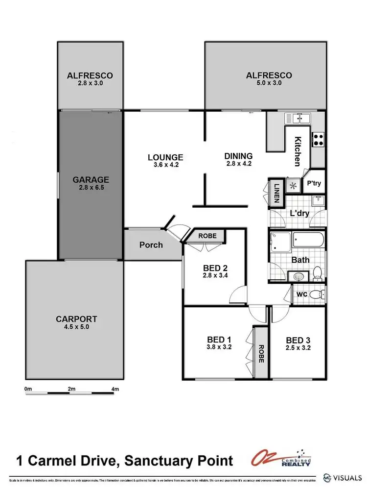 Floorplan of Homely house listing, 1 Carmel Drive, Sanctuary Point NSW 2540
