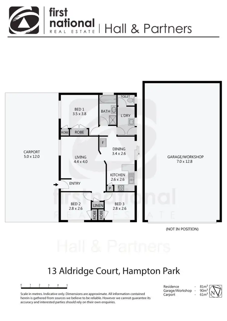 Floorplan of Homely house listing, 13 Aldridge Court, Hampton Park VIC 3976