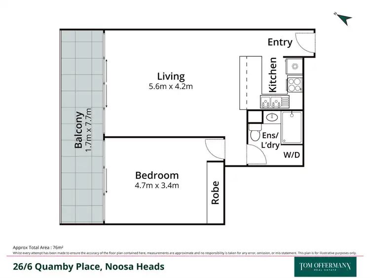 Floorplan of Homely unit listing, 26/6 Quamby Place, Noosa Heads QLD 4567