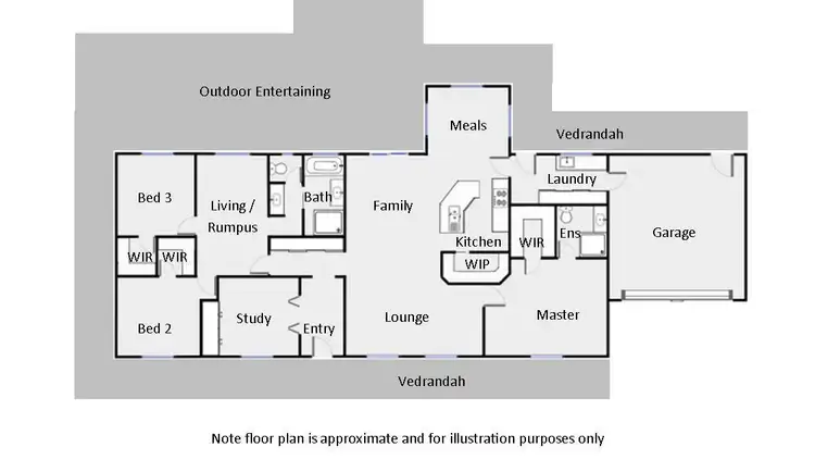 Floorplan of Homely house listing, 3817 Benetook Avenue, Koorlong VIC 3501