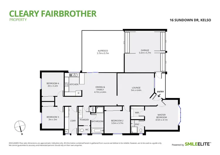Floorplan of Homely house listing, 16 Sundown Drive, Kelso NSW 2795