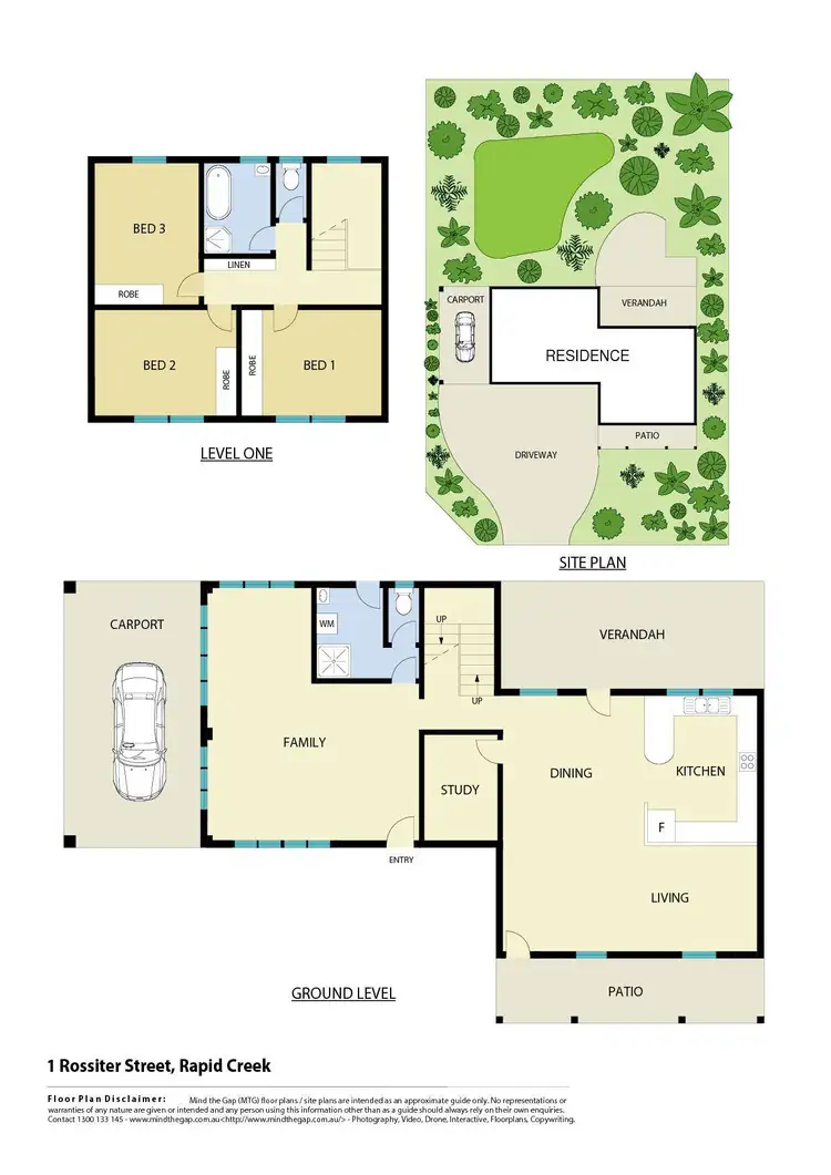 Floorplan of Homely house listing, 1 Rossiter Street, Rapid Creek NT 810