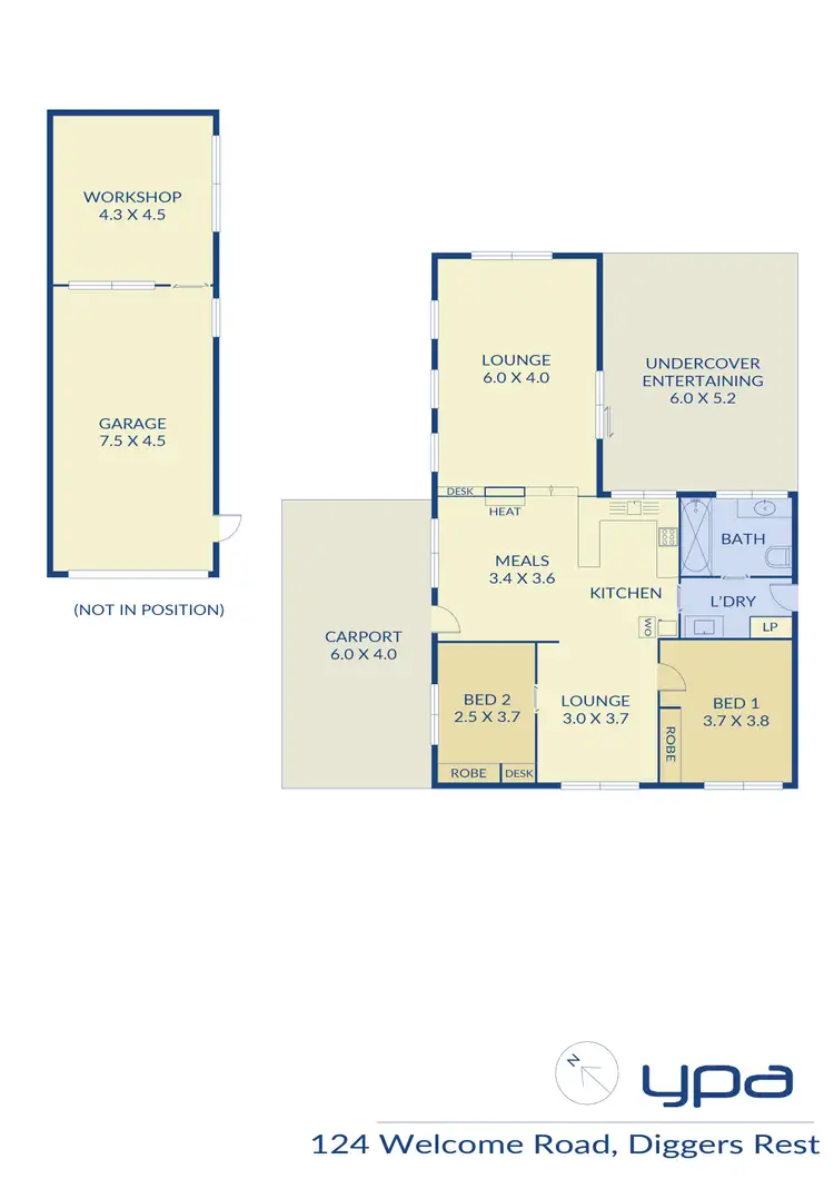 Floorplan of Homely house listing, 124 Welcome Road, Diggers Rest VIC 3427