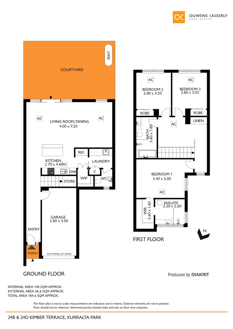 Floorplan of Homely townhouse listing, 24B Kimber Terrace, Kurralta Park SA 5037