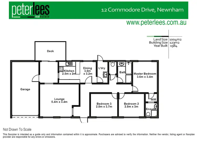 Floorplan of Homely house listing, 12 Commodore Drive, Newnham TAS 7248