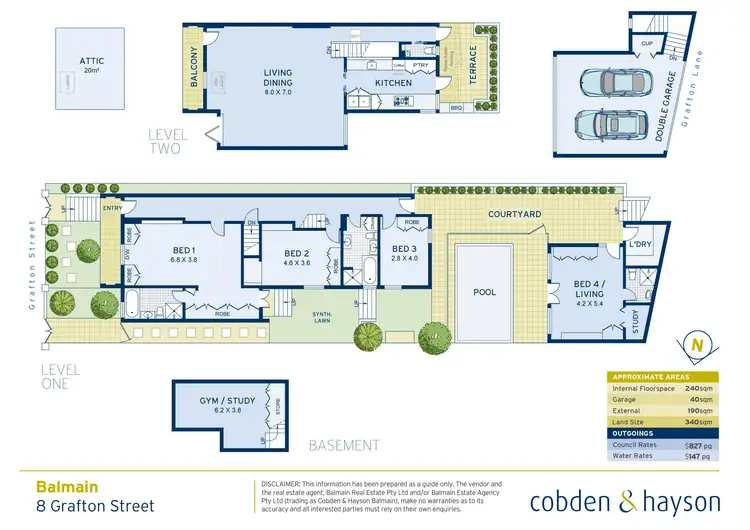 Floorplan of Homely house listing, 8 Grafton Street, Balmain NSW 2041